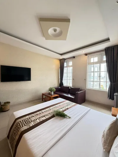 Camera Deluxe doppia o twin con balcone — Hotel Xuân Ngọc